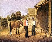 William Sidney Mount horse dealers oil painting